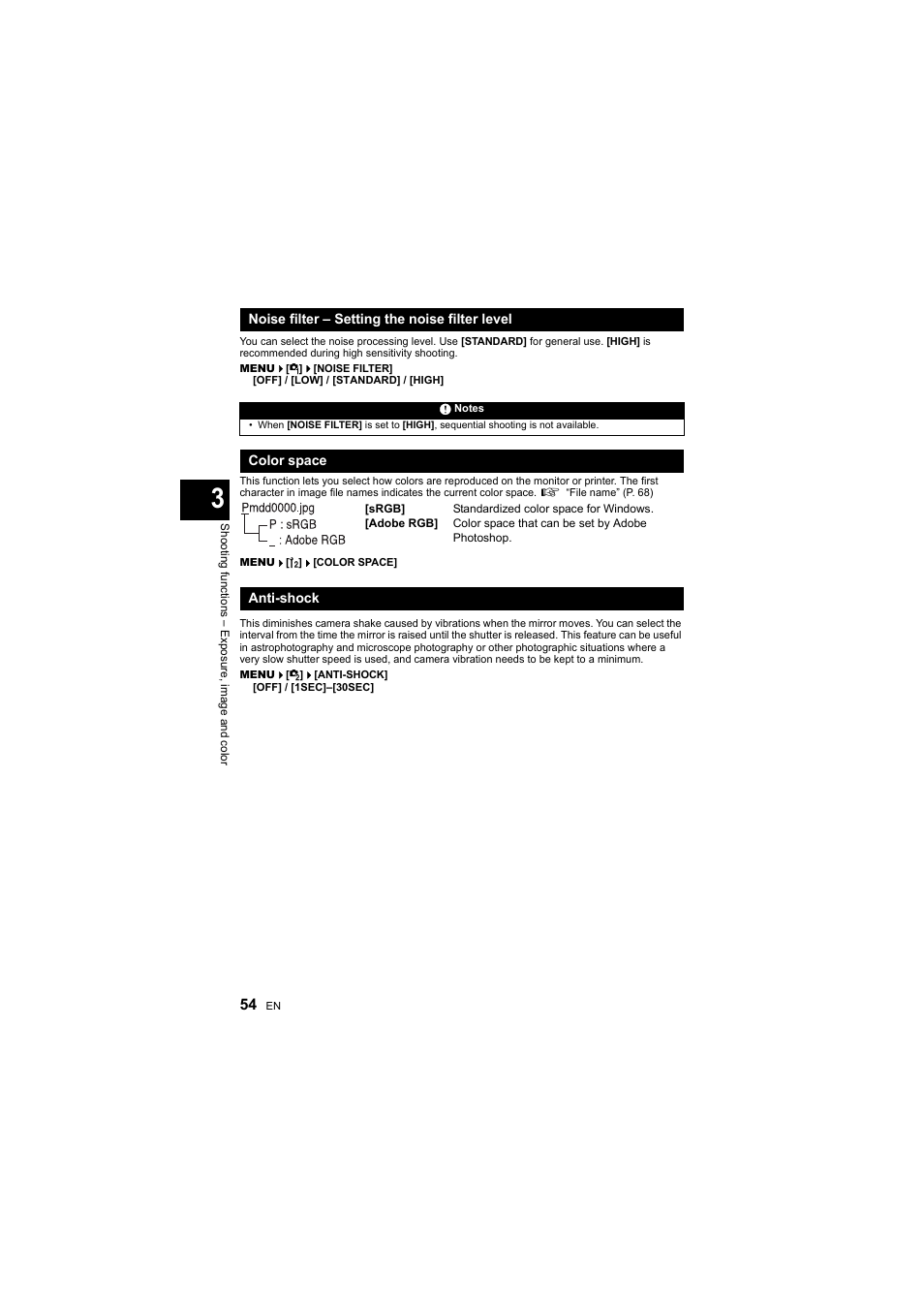 Olympus E-410 User Manual | Page 54 / 128