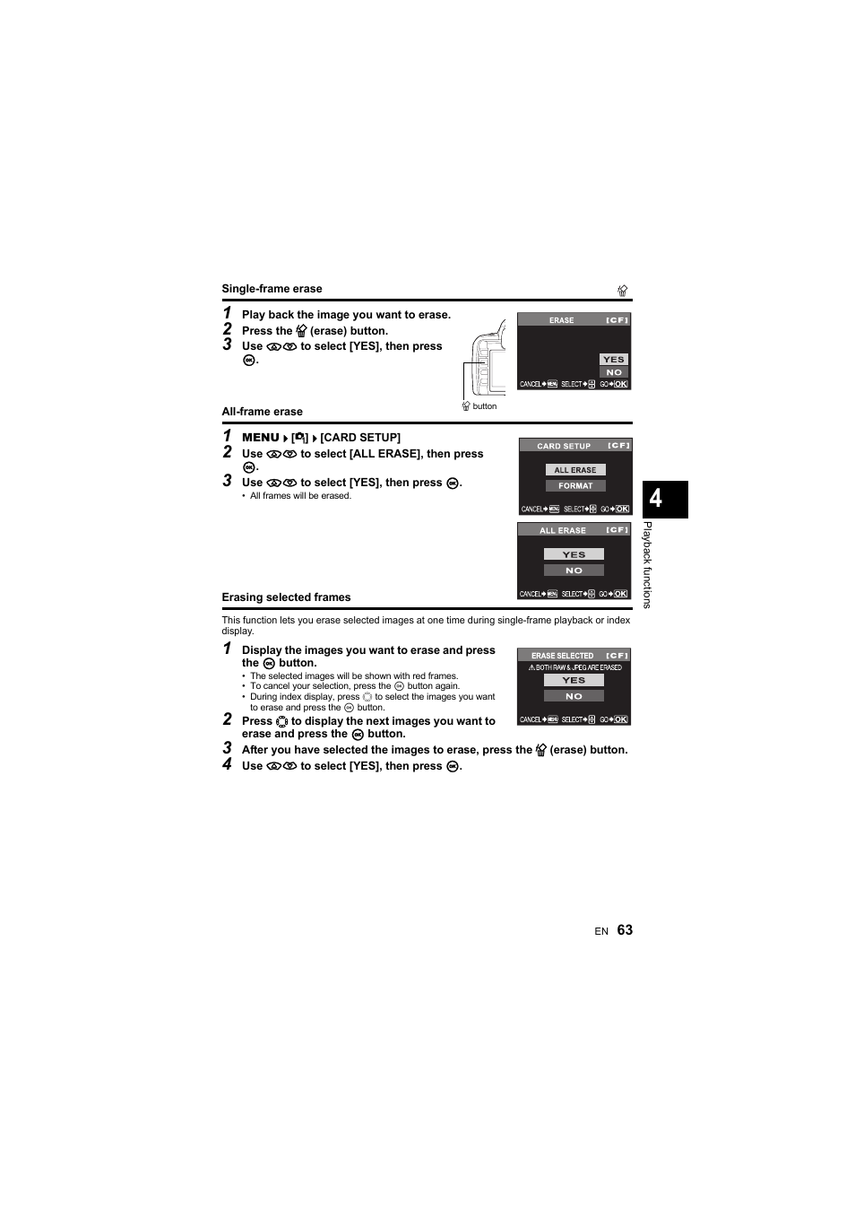 Olympus E-410 User Manual | Page 63 / 128