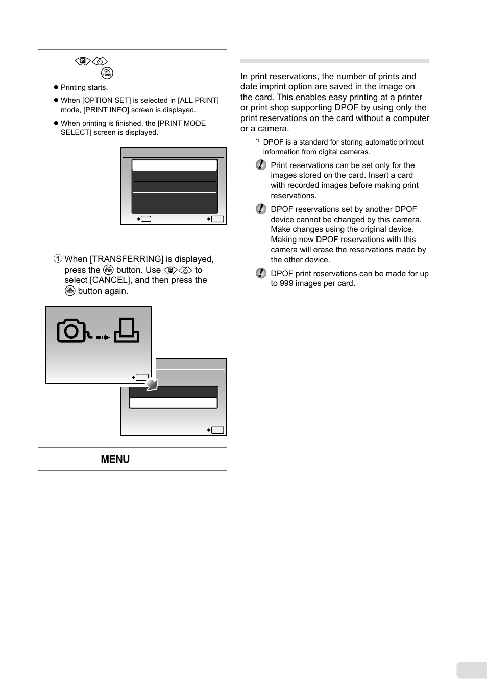 Print reservations (dpof), 1 en, Print reservations (dpof | Olympus FE-370 User Manual | Page 41 / 64