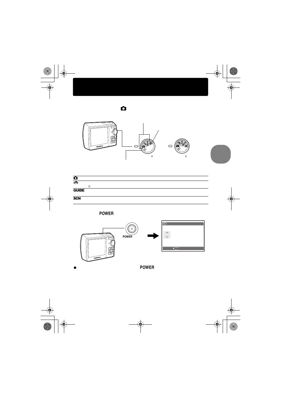 Turn the camera on | Olympus 750 User Manual | Page 5 / 80