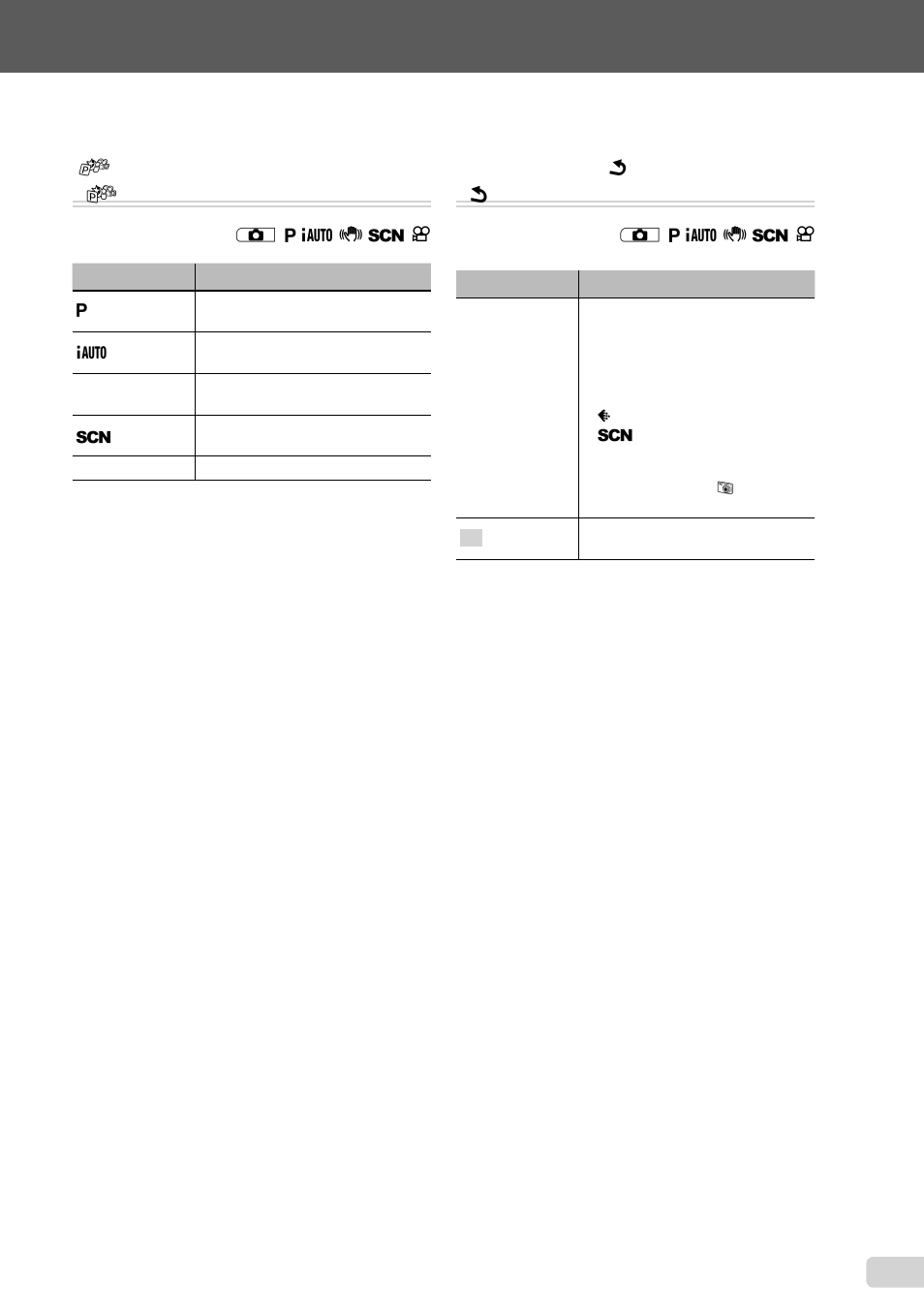 Switching the shooting modes, 27 en | Olympus FE-3000 User Manual | Page 27 / 58