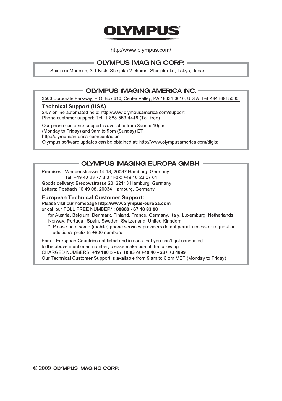 Olympus FE-3000 User Manual | Page 58 / 58