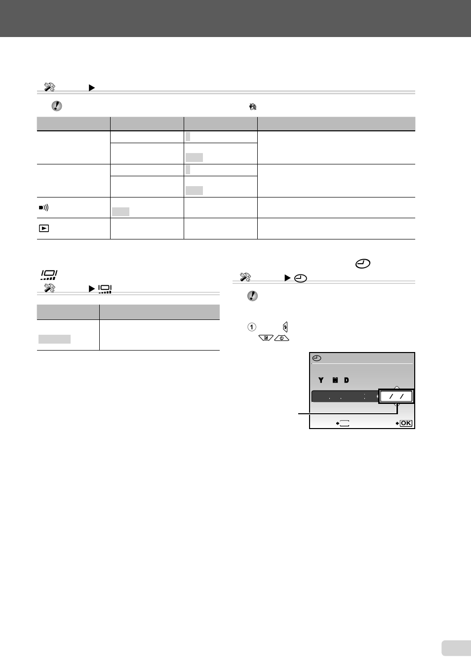 33 en, Adjusting the brightness of the monitor [ s ] e, Setting the date and time [ x ] e | Olympus FE-5020 User Manual | Page 33 / 63
