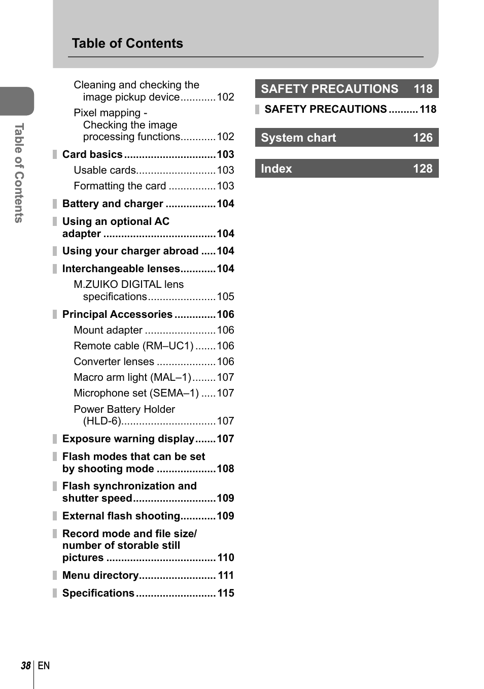Olympus EM5 User Manual | Page 38 / 133