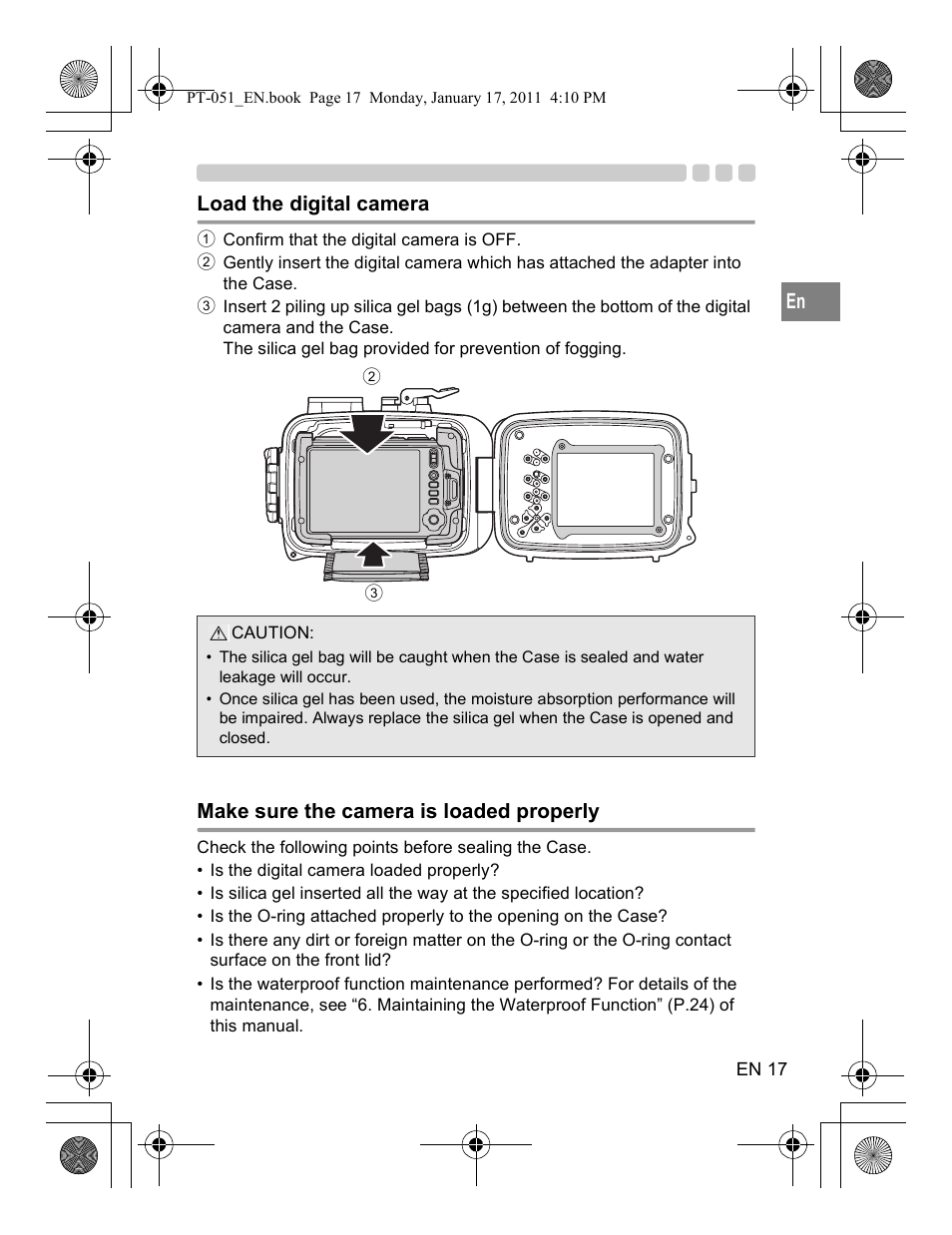 Olympus PT-051 User Manual | Page 17 / 30