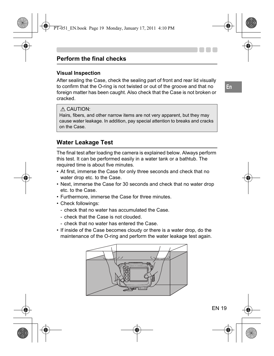 Olympus PT-051 User Manual | Page 19 / 30