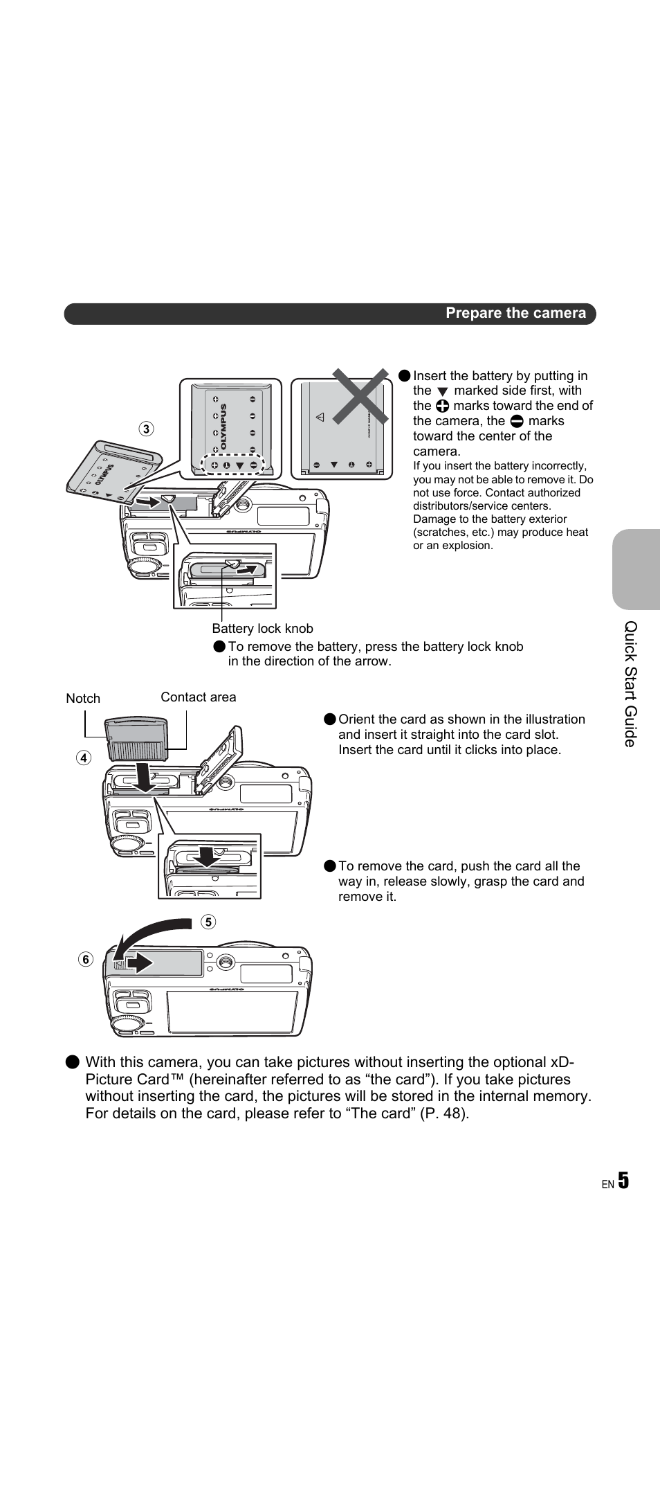 Olympus FE-350 Wide User Manual | Page 5 / 63