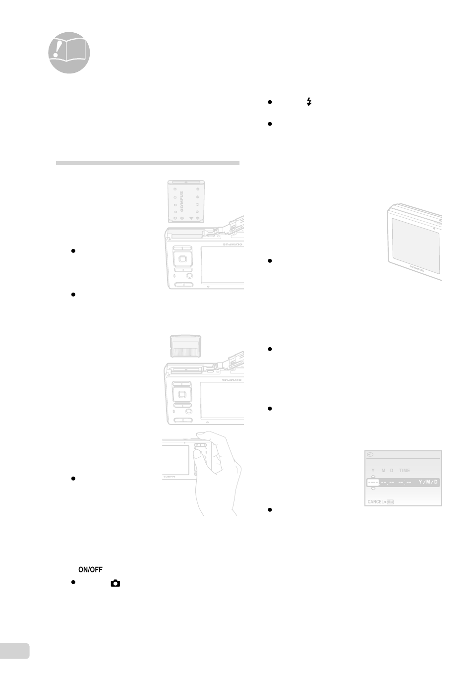 Usage tips, Troubleshooting, 42 en | Battery, Shutter button, Monitor, Date and time function | Olympus FE-5010 User Manual | Page 42 / 59