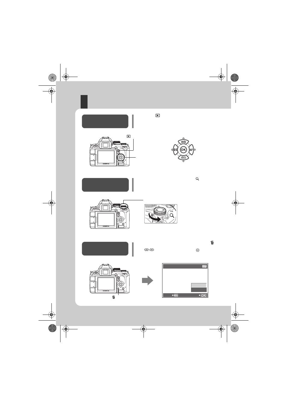 Playback/erasing | Olympus E-620 User Manual | Page 18 / 163
