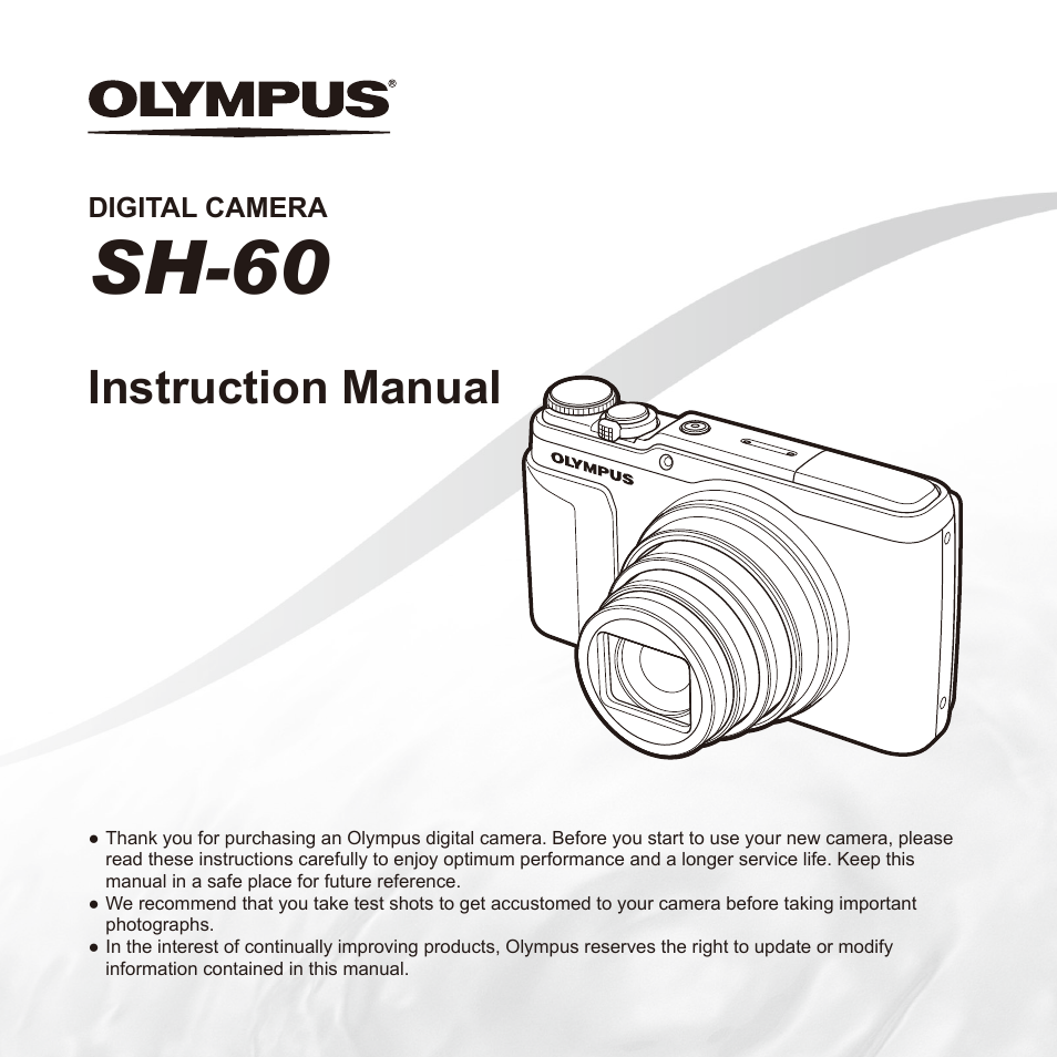 Olympus SH60 User Manual | 88 pages