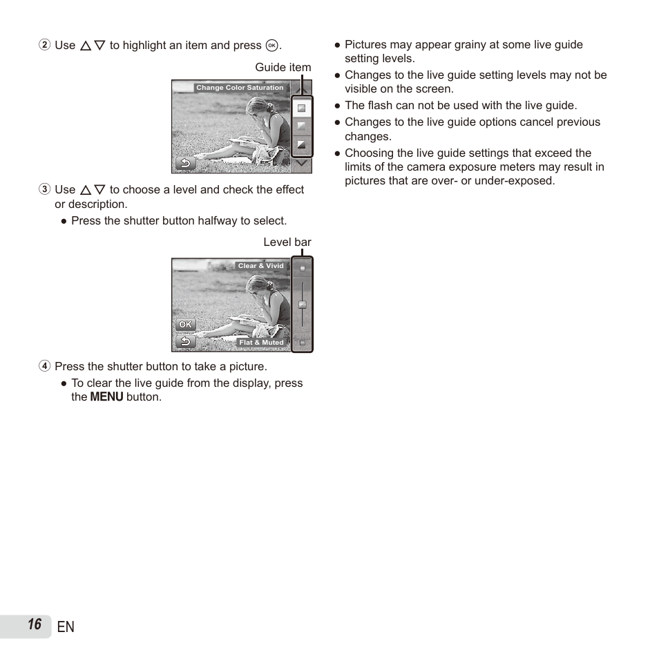 16 en | Olympus SH60 User Manual | Page 16 / 88