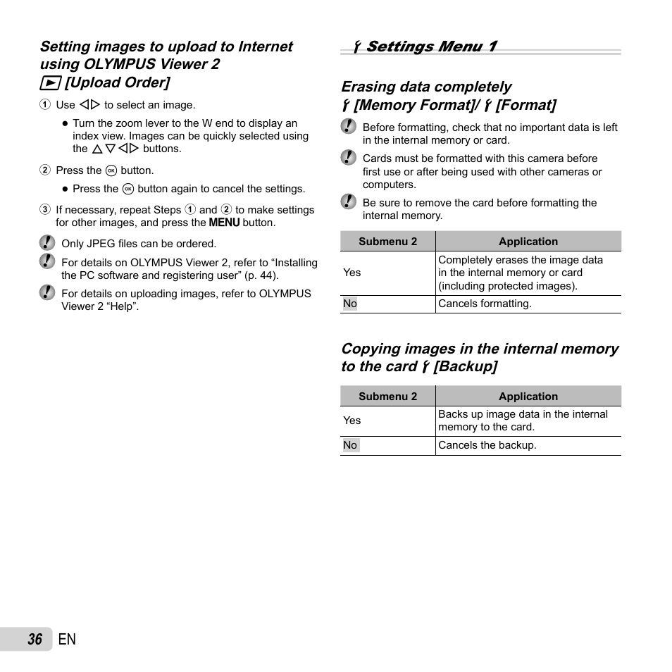 36 en | Olympus SP-820UZ User Manual | Page 36 / 76