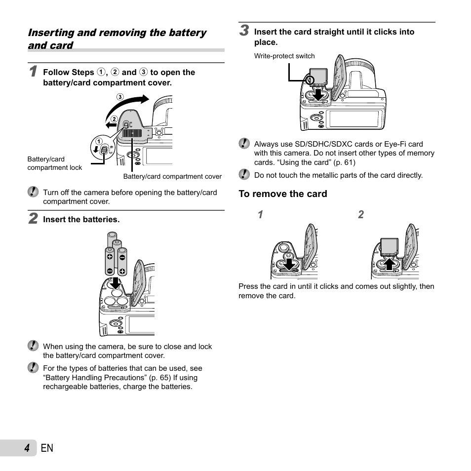 4 en | Olympus SP-820UZ User Manual | Page 4 / 76