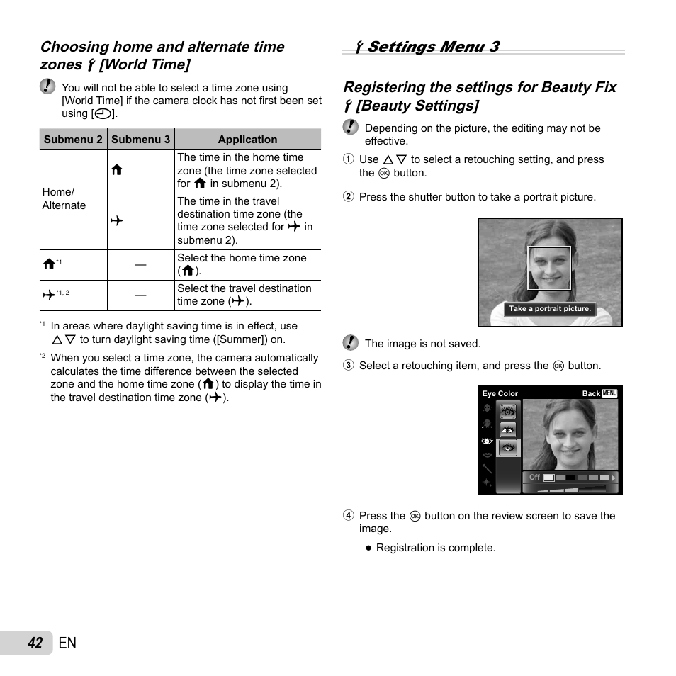 42 en | Olympus SP-820UZ User Manual | Page 42 / 76