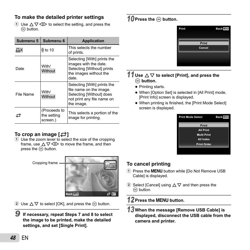 48 en | Olympus SP-820UZ User Manual | Page 48 / 76