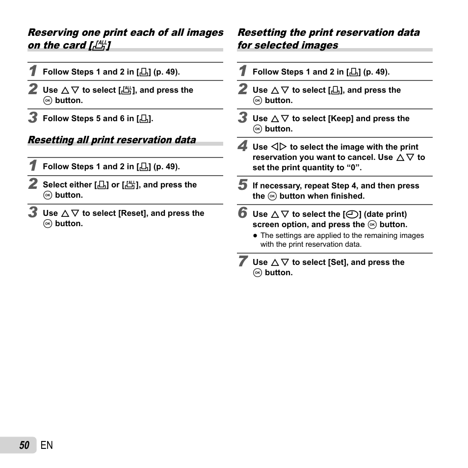 Olympus SP-820UZ User Manual | Page 50 / 76