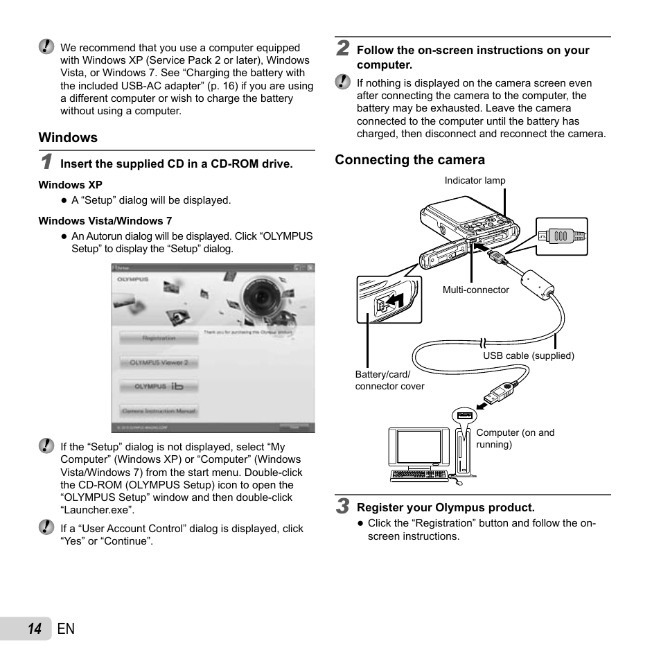 14 en | Olympus TG-310 User Manual | Page 14 / 83