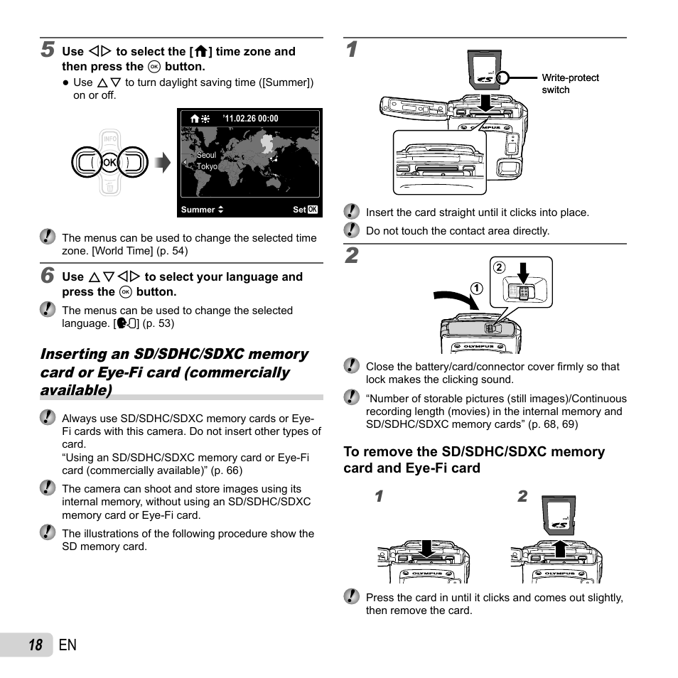 18 en | Olympus TG-310 User Manual | Page 18 / 83