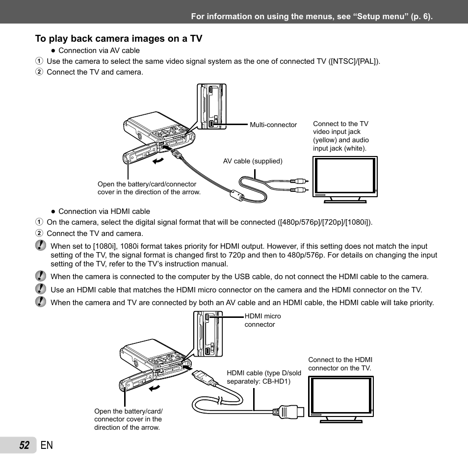 52 en | Olympus TG-310 User Manual | Page 52 / 83