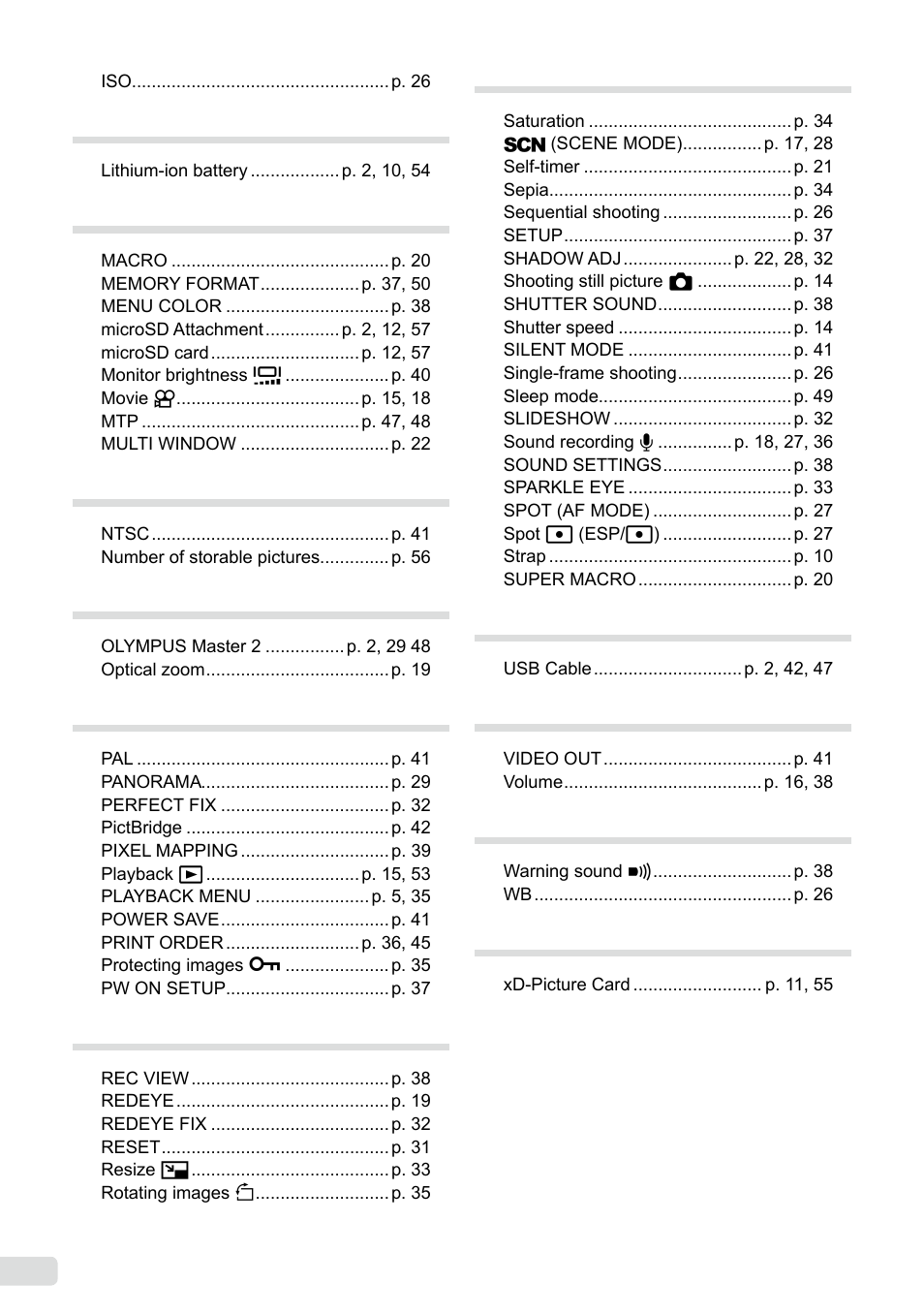 Olympus µ-5000 User Manual | Page 66 / 67