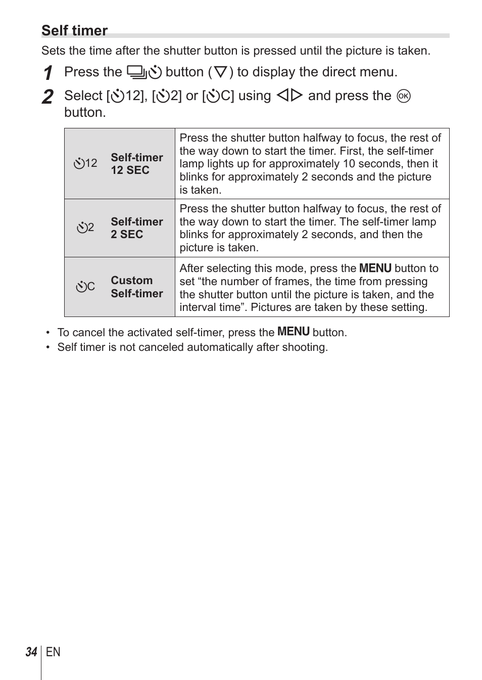 Olympus TG850 User Manual | Page 34 / 111