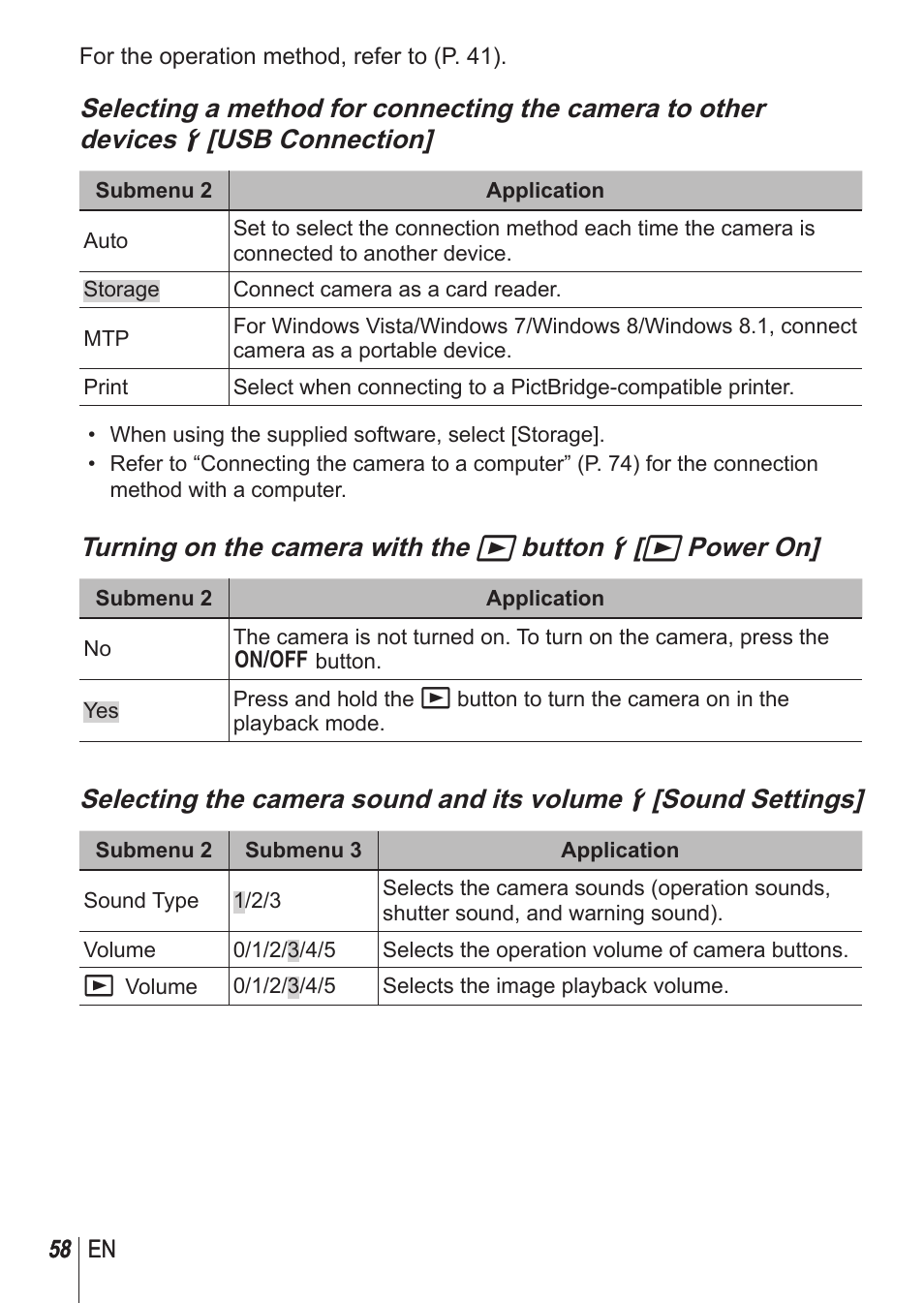 Olympus TG850 User Manual | Page 58 / 111