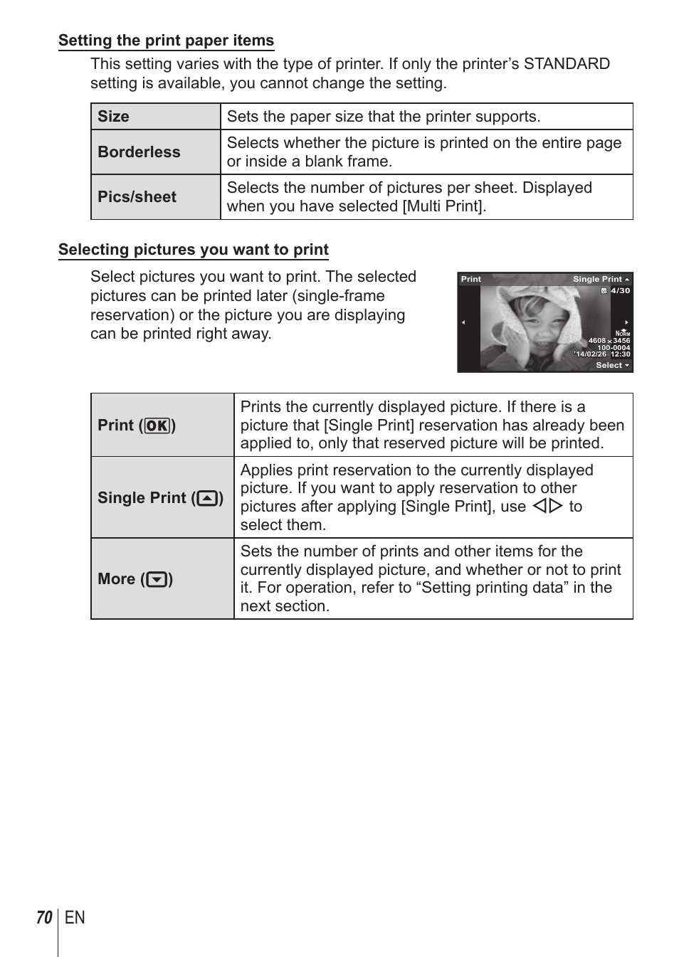 70 en | Olympus TG850 User Manual | Page 70 / 111