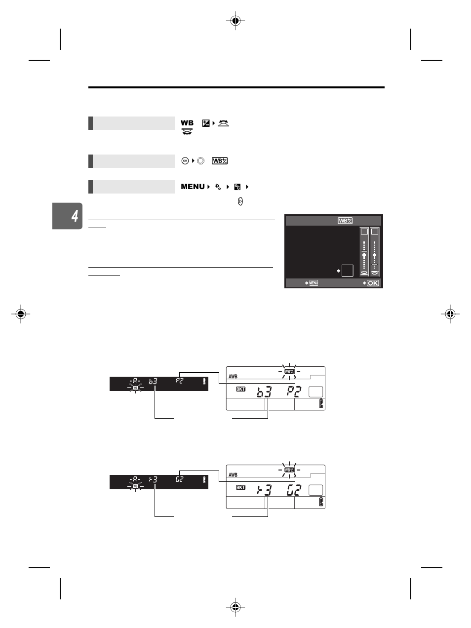 Gp. 68, Wb compensation | Olympus E-5 User Manual | Page 68 / 171