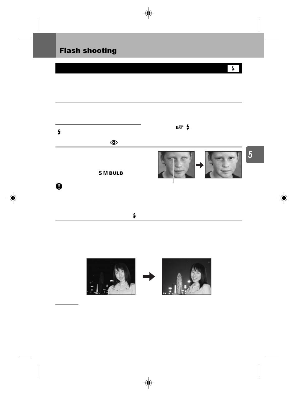 Flash shooting, Flash mode setting, Gp. 73 | Flash mode | Olympus E-5 User Manual | Page 73 / 171