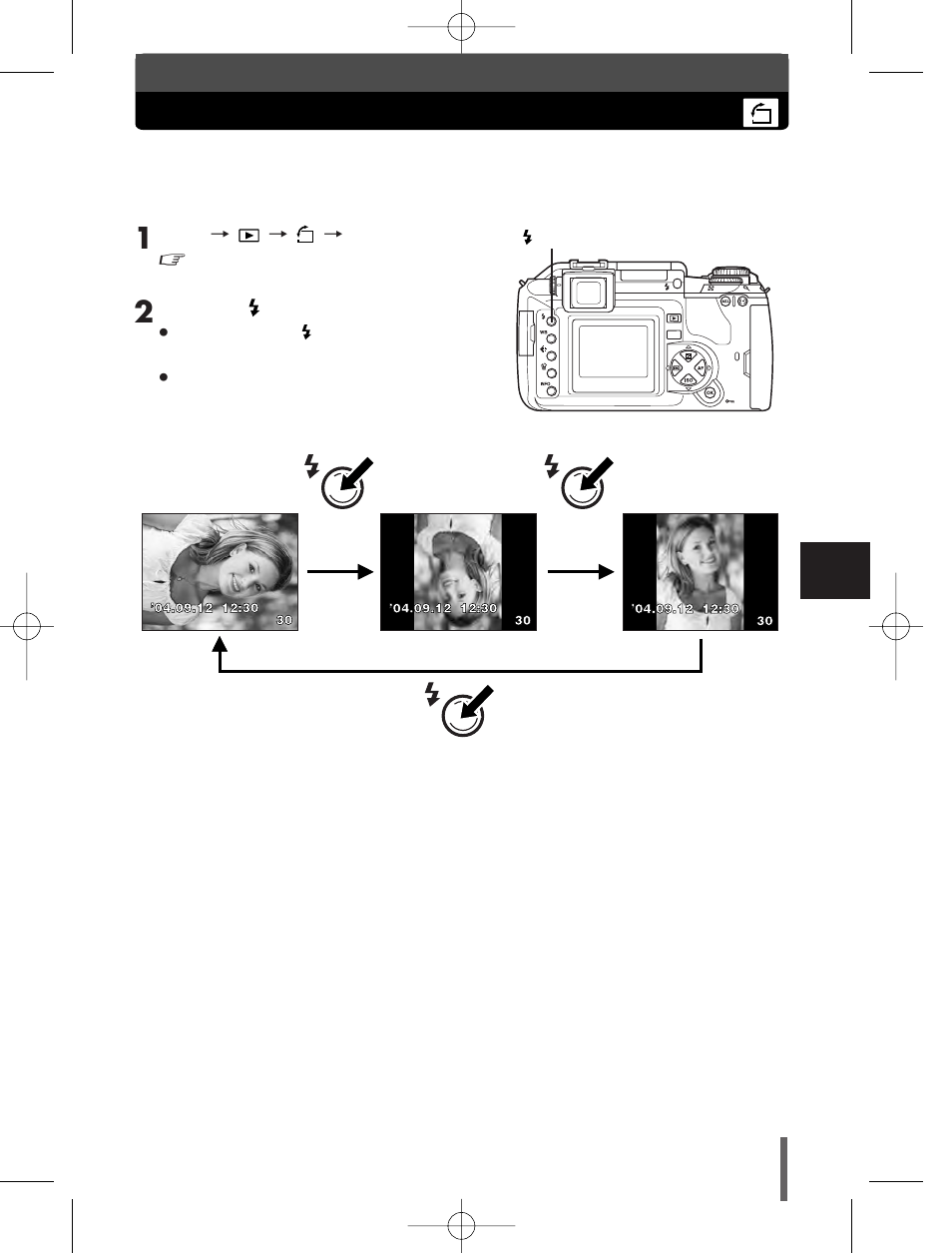 Rotating images | Olympus E-300 User Manual | Page 115 / 211