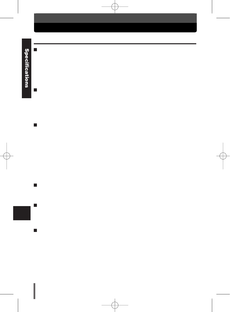 Specifications | Olympus E-300 User Manual | Page 204 / 211