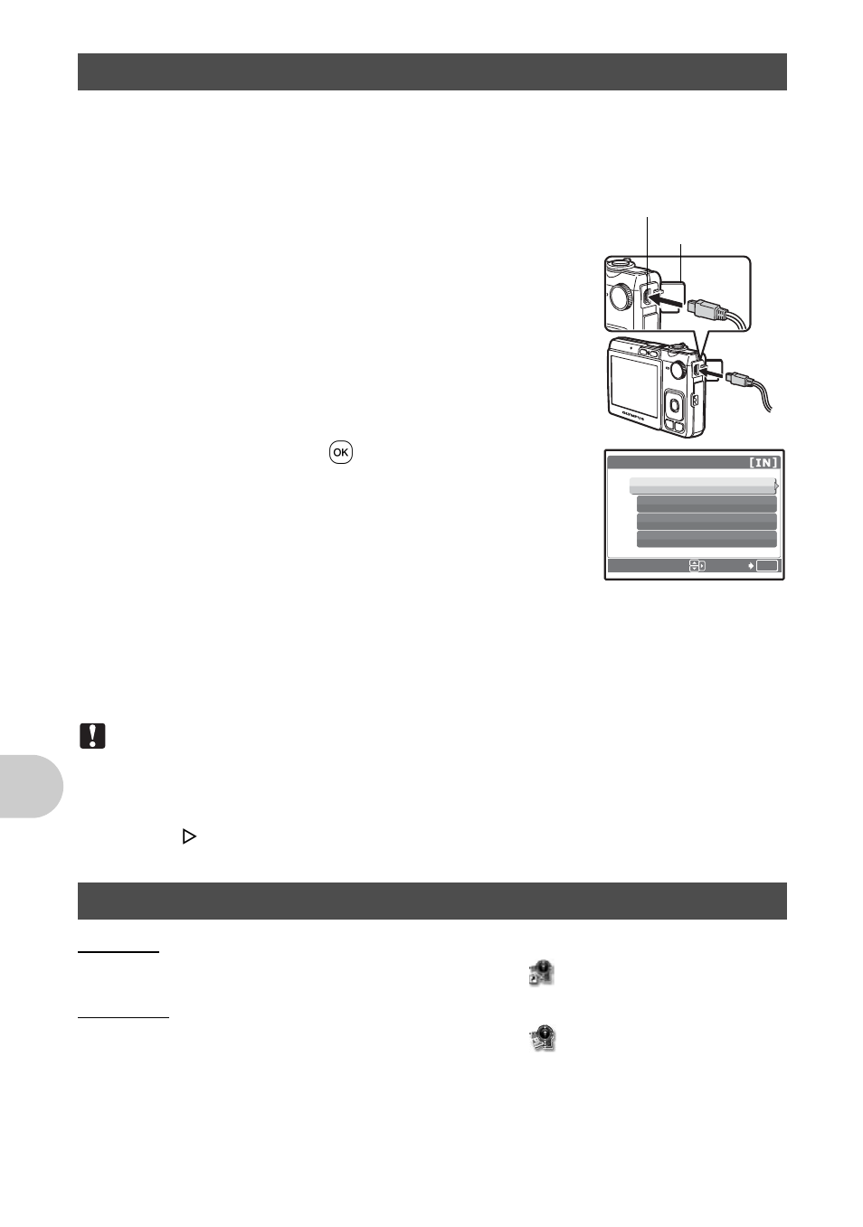 Connecting the camera to a computer, Start up the olympus master software, P. 38 | Olympus FE-280 User Manual | Page 38 / 64