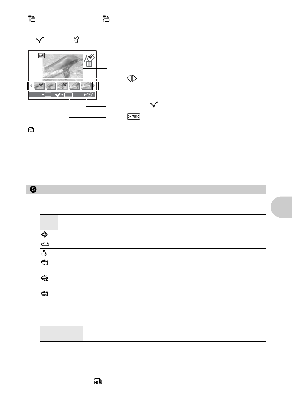 Camera menu, Adjusting the color of a picture, Changing the iso sensitivity | P. 25, Me nu opera tions | Olympus µ 820 User Manual | Page 25 / 80