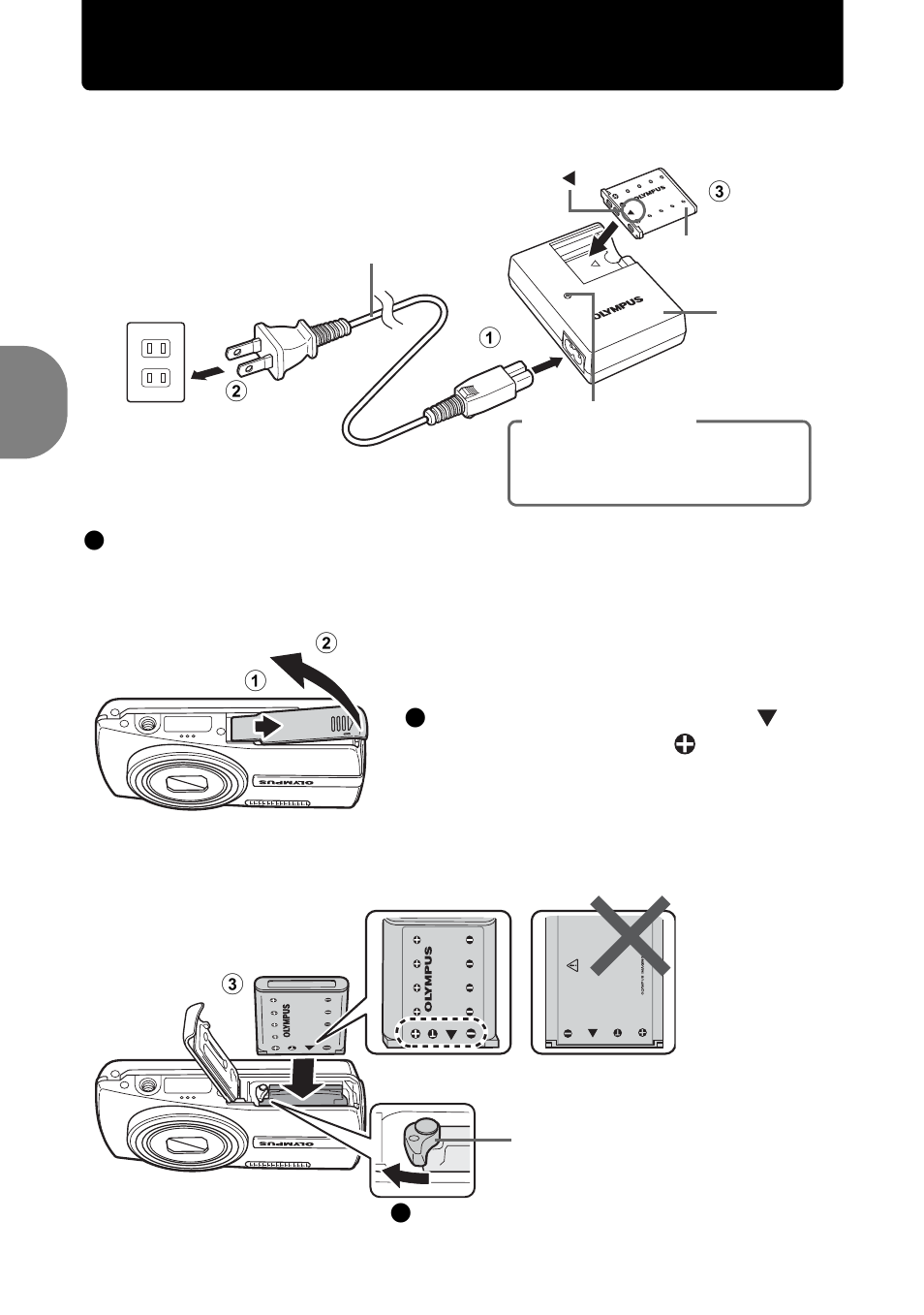 Prepare the camera | Olympus µ 820 User Manual | Page 4 / 80