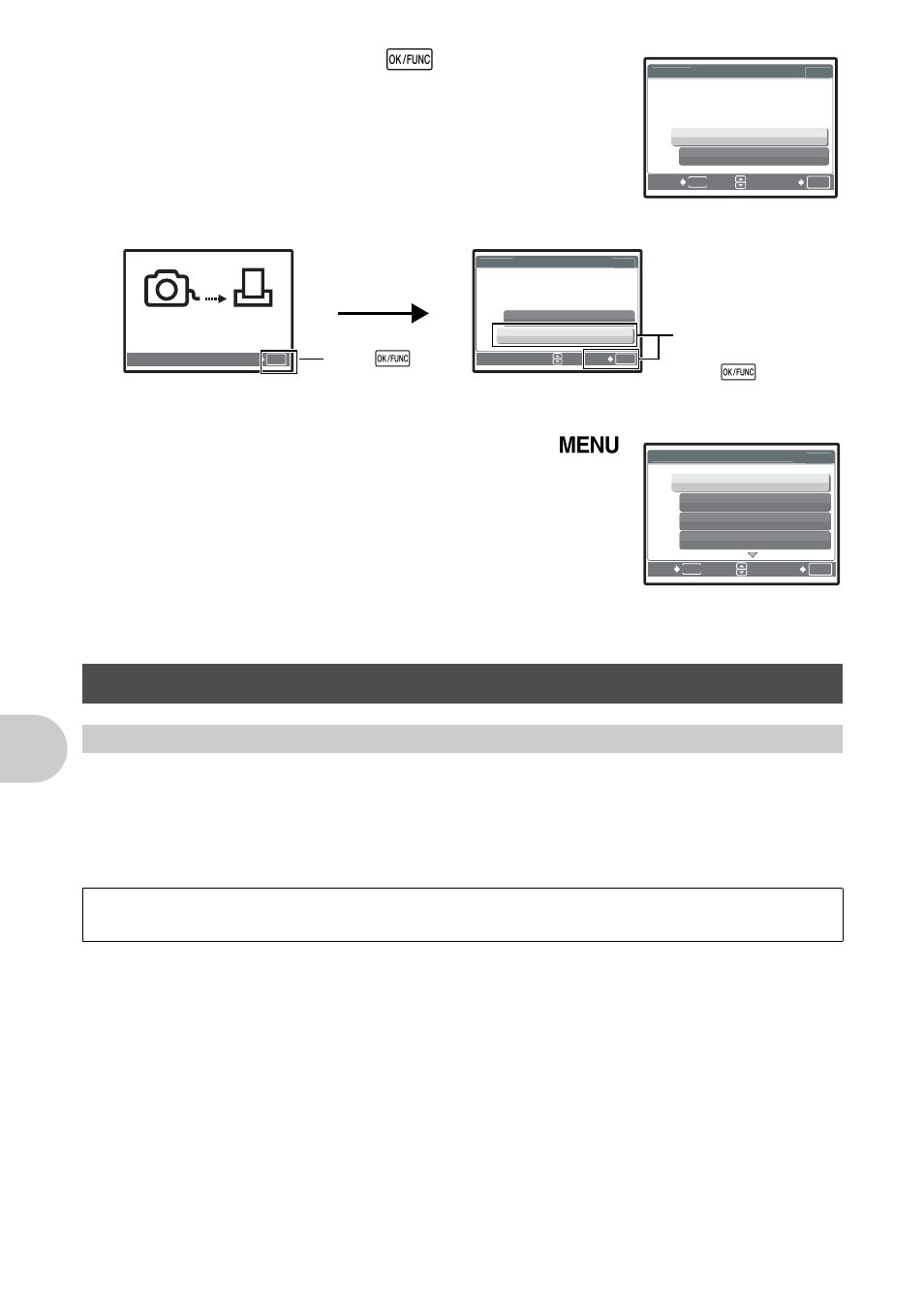 Print settings (dpof), How to make print reservations, Pri nti ng pi ct ures | Select [print], and press e, Disconnect the usb cable from the camera, Disconnect the usb cable from the printer | Olympus µ 820 User Manual | Page 42 / 80