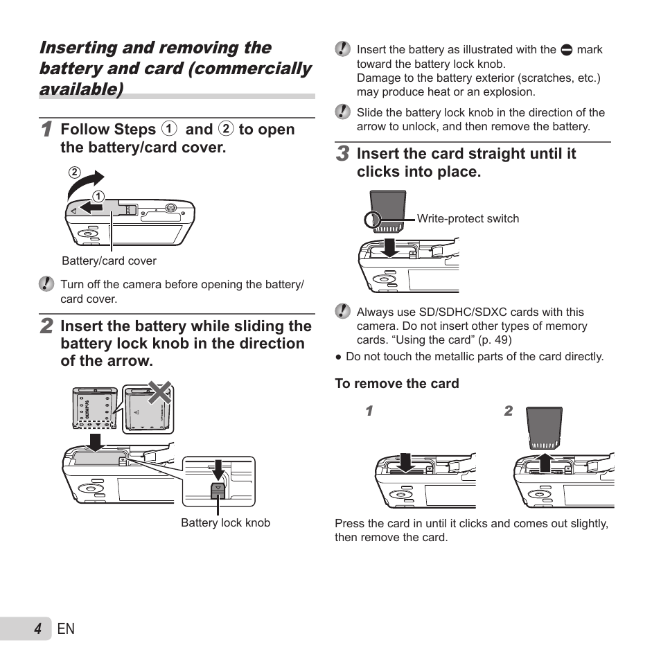 Olympus VG-180 User Manual | Page 4 / 65
