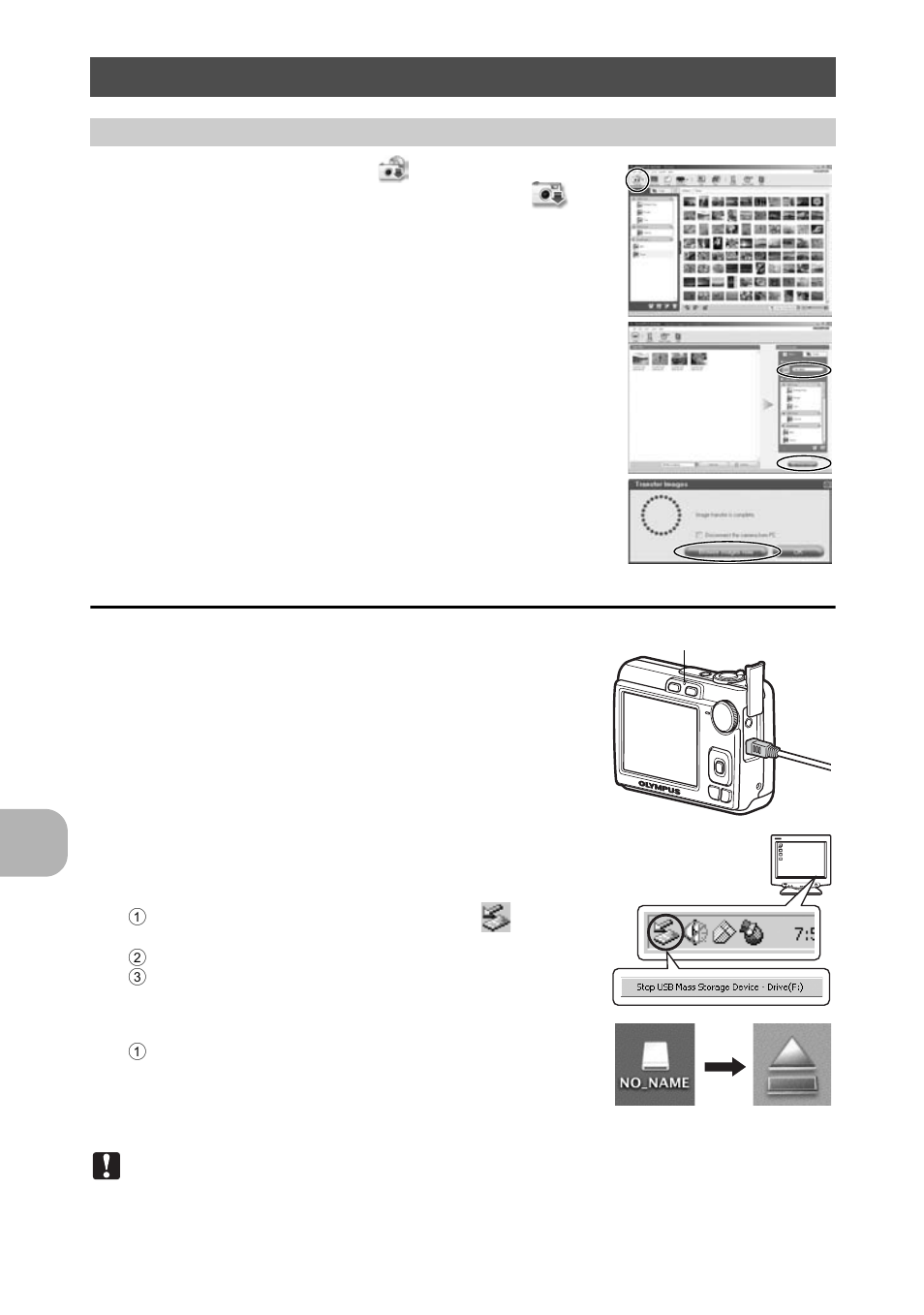 Displaying camera images on a computer, Downloading and saving images, Gp. 36 | Olympus FE-270 User Manual | Page 36 / 61