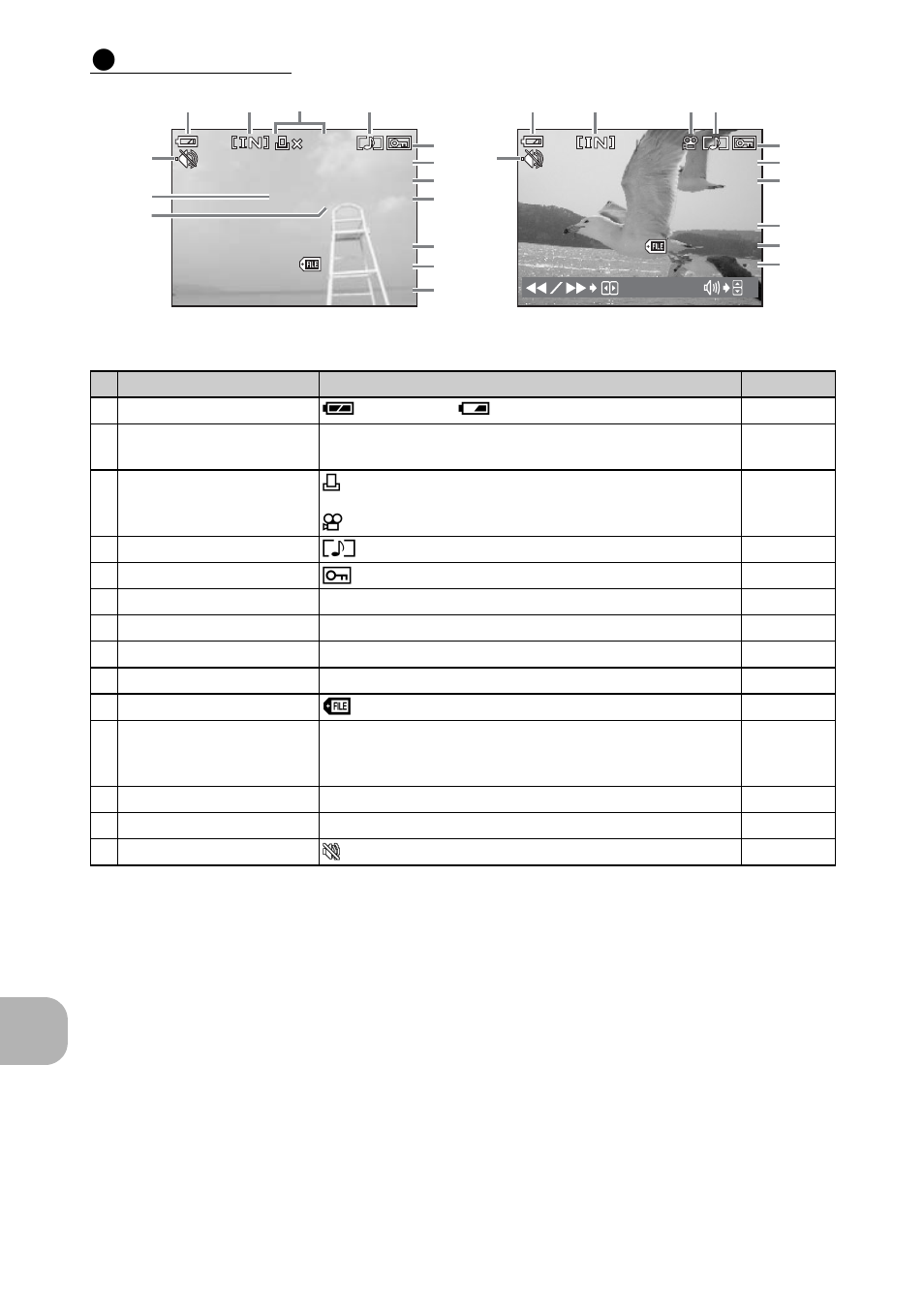 Playback mode, App endi x | Olympus FE-270 User Manual | Page 58 / 61