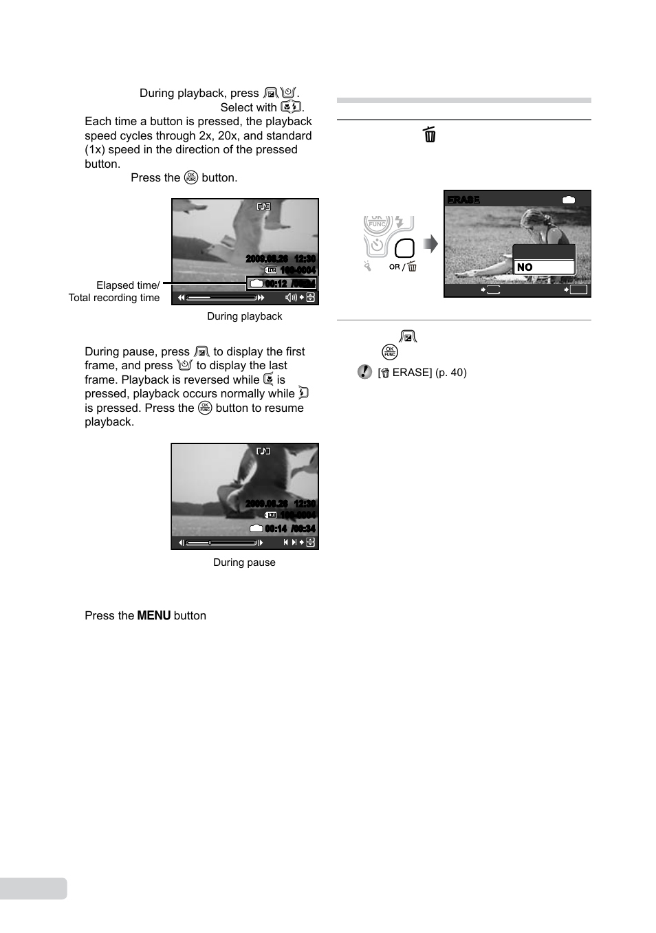 Erasing images during playback, 1 en | Olympus µ TOUGH-8000 User Manual | Page 18 / 82