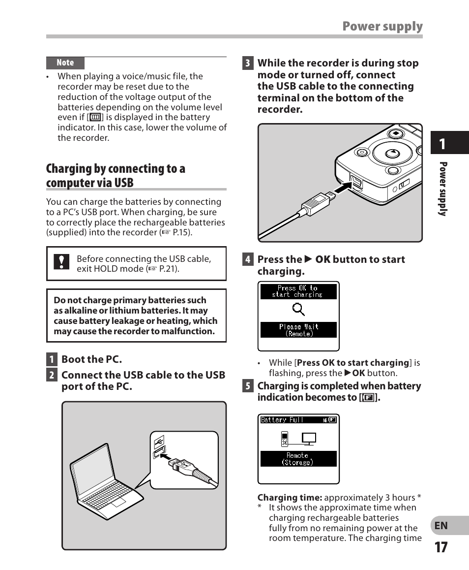 Olympus LS-3 User Manual | Page 17 / 103