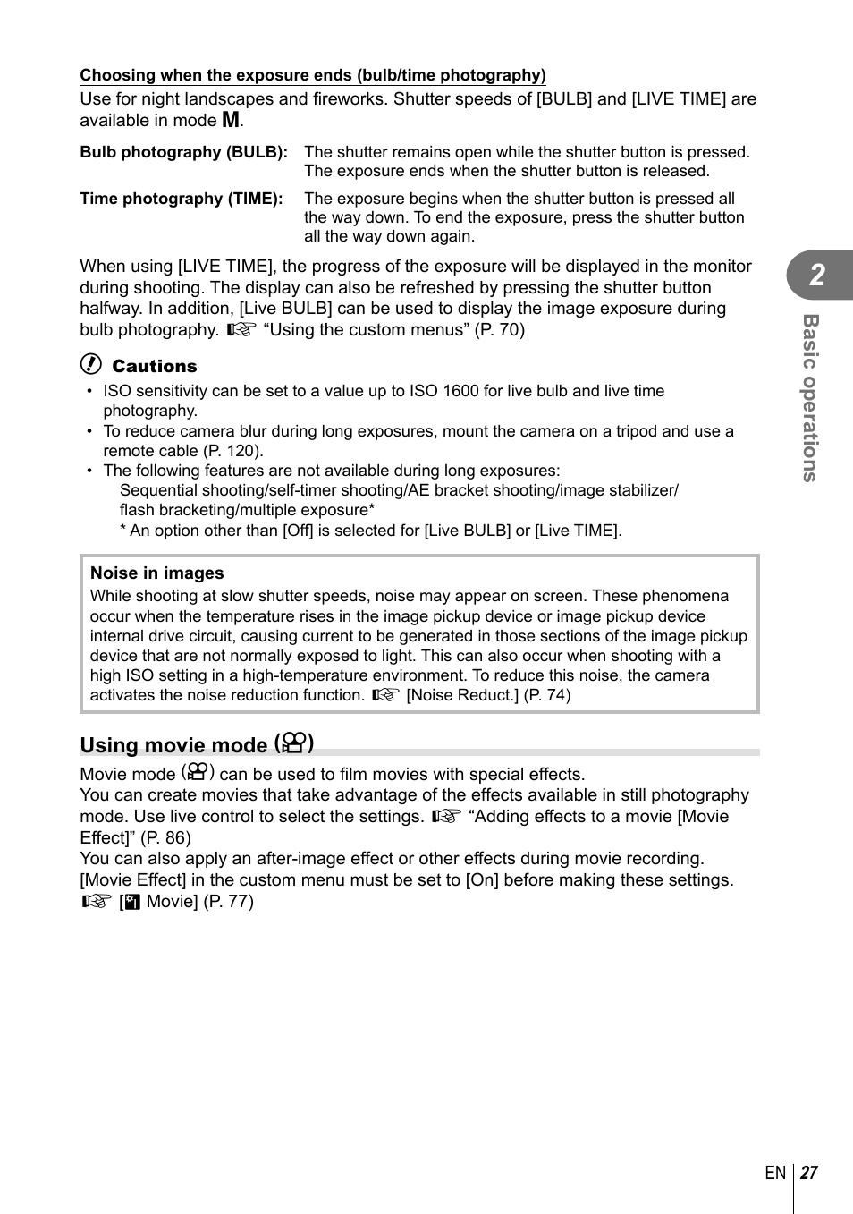 Olympus E-PM2 User Manual | Page 27 / 133