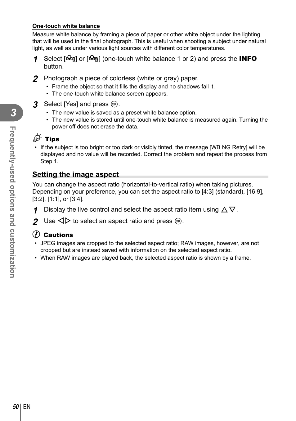 Olympus E-PM2 User Manual | Page 50 / 133