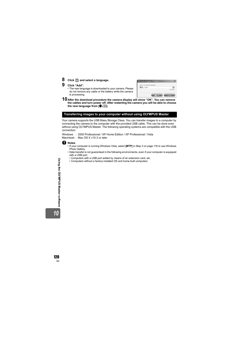Olympus E-3 User Manual | Page 120 / 163