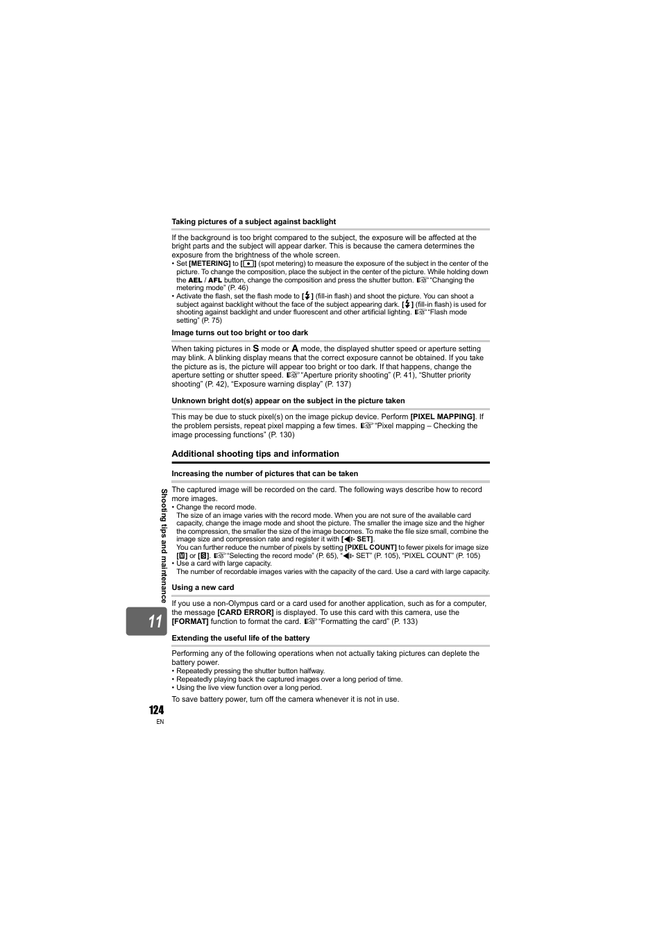 Olympus E-3 User Manual | Page 124 / 163