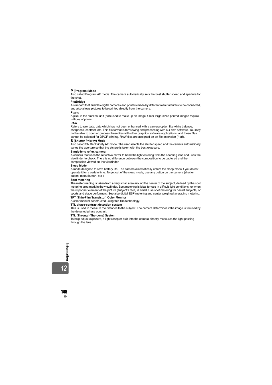 Olympus E-3 User Manual | Page 148 / 163