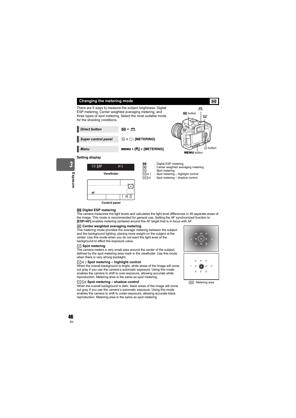 Olympus E-3 User Manual | Page 46 / 163