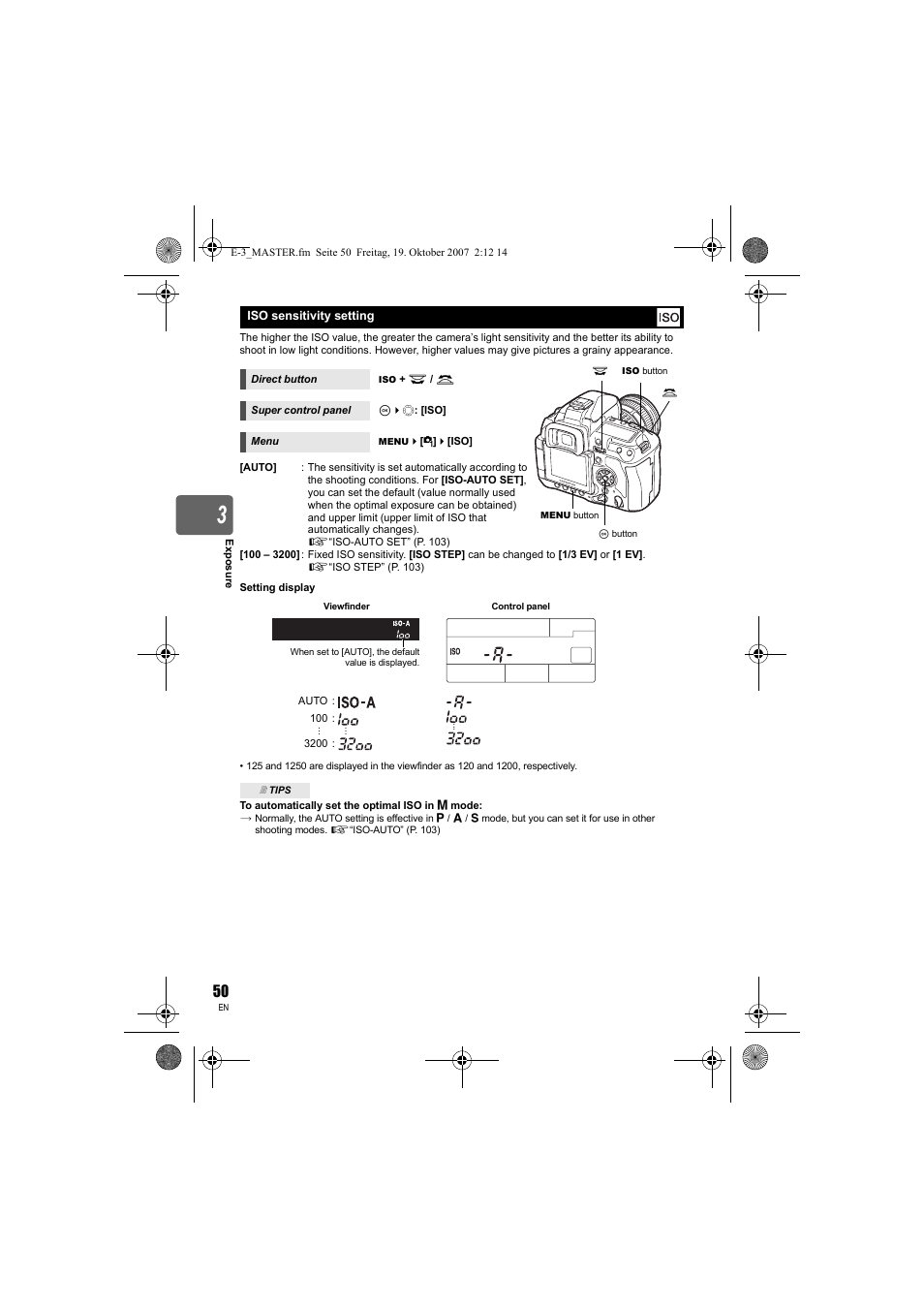 Olympus E-3 User Manual | Page 50 / 163