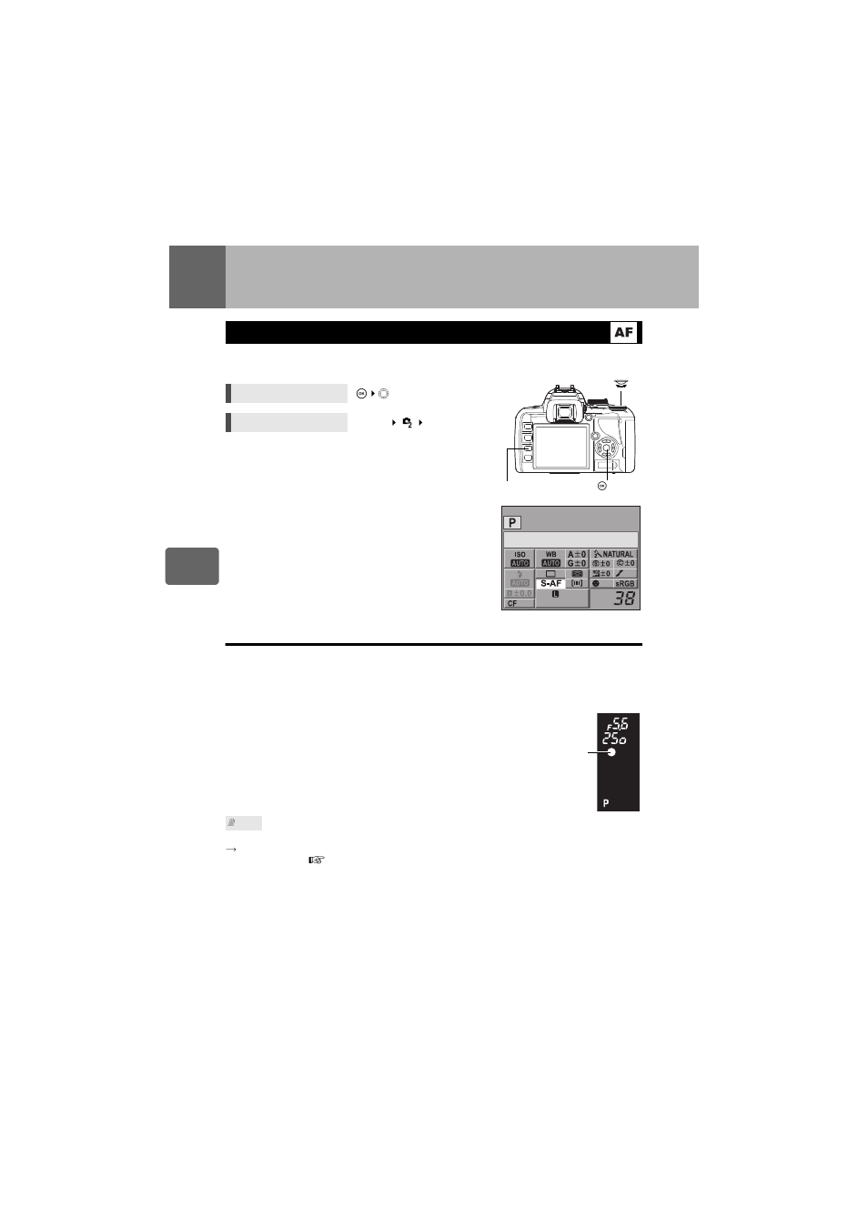 Focusing and shooting functions, Af mode selection | Olympus E-420 User Manual | Page 54 / 147