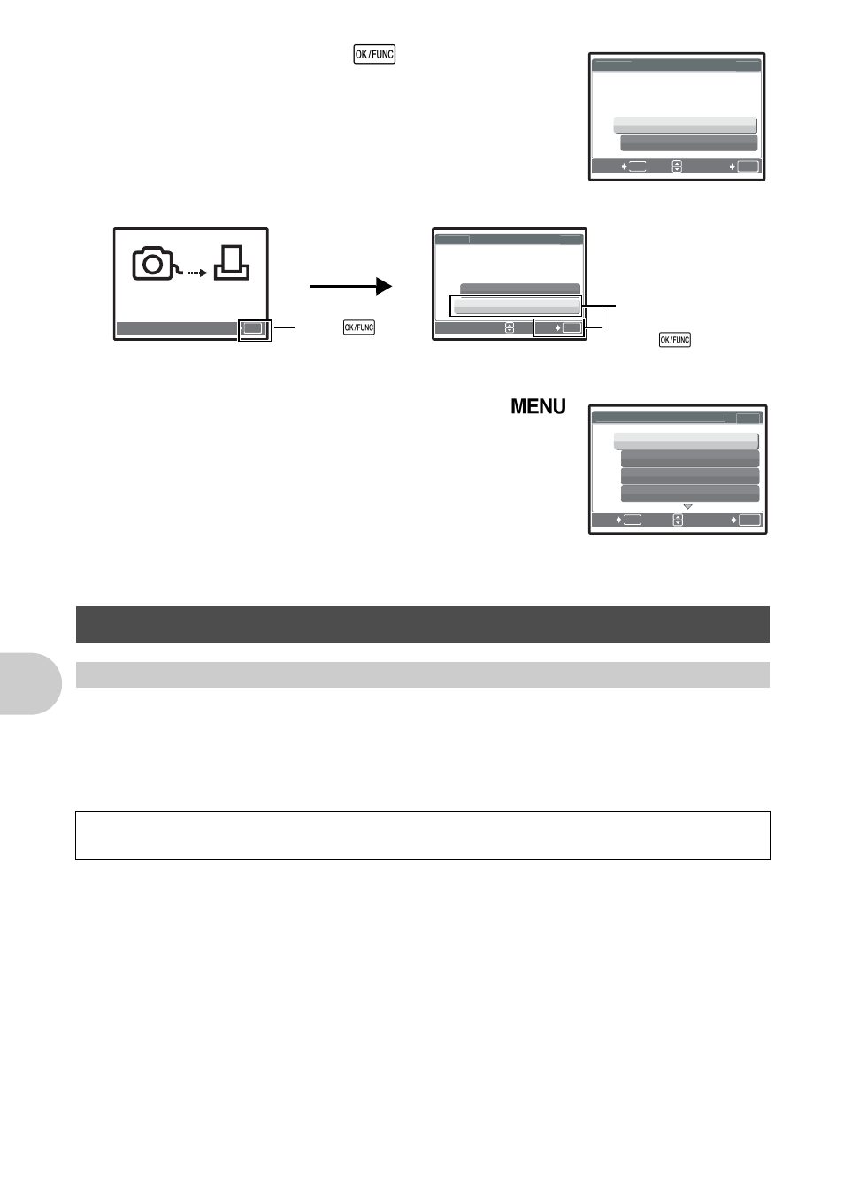 Print settings (dpof), How to make print reservations, Pri nti ng pi ct ures | Select [print], and press e, Disconnect the usb cable from the camera, Disconnect the usb cable from the printer | Olympus 1200 User Manual | Page 42 / 80