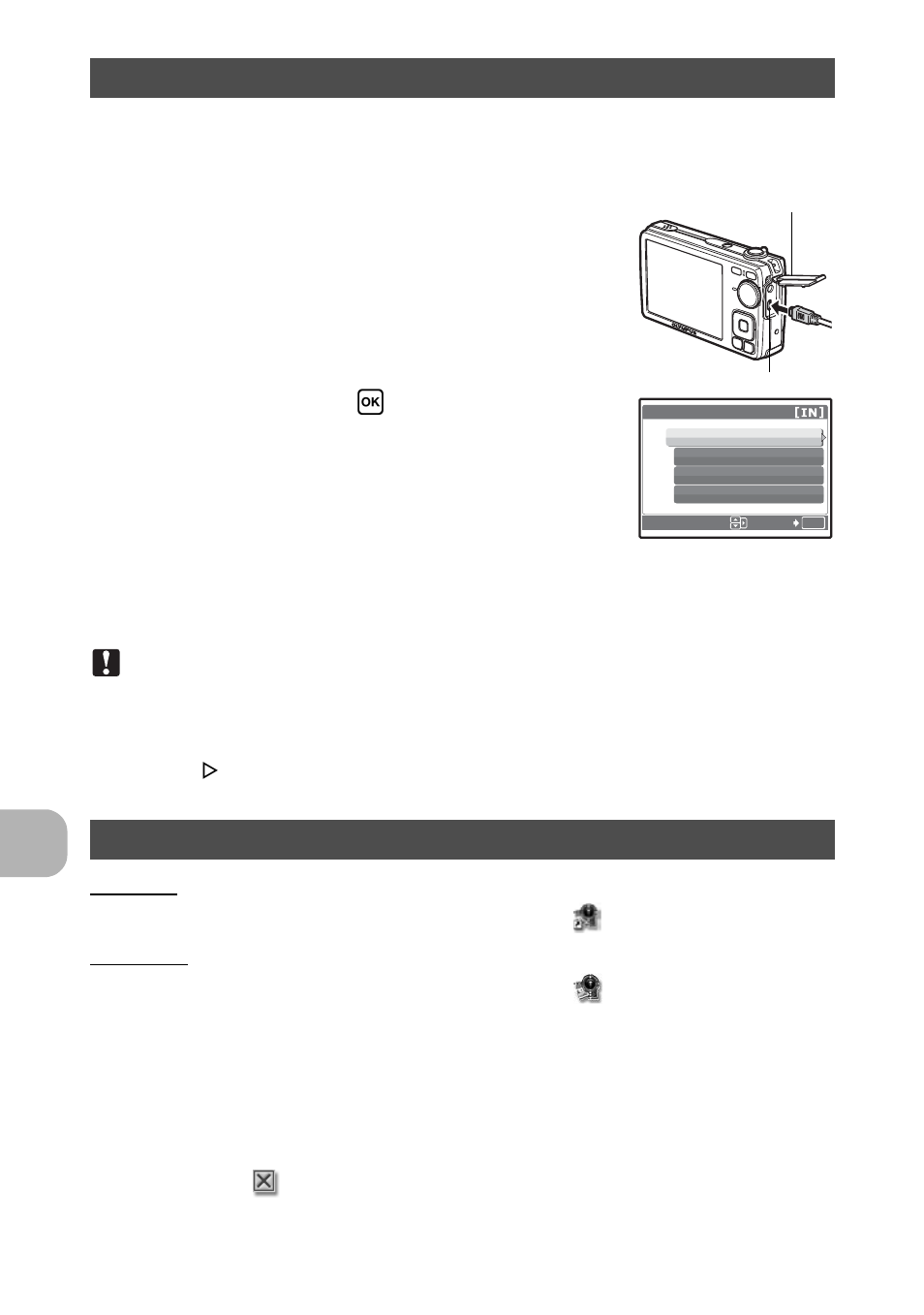 Connecting the camera to a computer, Start up the olympus master software, P. 36 | Olympus FE-290 User Manual | Page 36 / 64